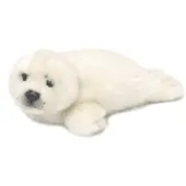 WWF Plüschtier Robbe (weiß, 24cm) lebensecht Kuscheltier Stofftier Seal