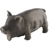 Dogman Hundespielzeug Latex Schwein Grau 23cm