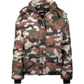 Urban Classics Winterjacke "Damen Ladies Boyfriend Camo Puffer Jacket" 1 Stk. tlg. mit Kapuze
