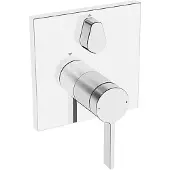 Hansa Fertigmontageset HANSABLUEBOX LOFT UP-Wannen-Einhebelmischer, eckige Rosette, chrom