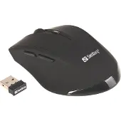 Sandberg Wireless Mouse Pro, rechts, Optisch, RF Wireless, 1600 DPI, Schwarz