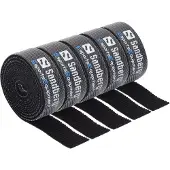 Sandberg Cable Velcro Strap 5-pack, Kabelbinder mit Klettverschluss, Schwarz, 1000 mm, 73 g, 50 mm, 50 mm