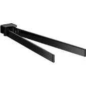 Emco loft Handtuchhalter, 2-armig, schwenkbar, 337mm, 055013331, Farbe: Schwarz