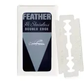 Feather Featherr-Rasierklingen, rostfreier Stahl, 5 Stück, Standard, 71-S