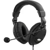 Deltaco Headset mit Mikrofon, schwarz