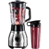 Russell Hobbs Standmixer "2-in-1 Glas- 23821-56, Edelstahl" 600 W vollautom. Standmixer mit Kochfunktion, Smoothie, 8 Programme