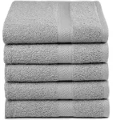 Hausmarke Handtuch Lucca Grau (50 x 100 cm) (5er-Set)