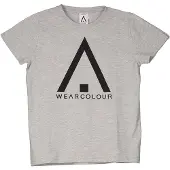 WearColour Patch T-Shirt, Grey Melange 140