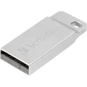 Verbatim Metal Executive - USB-Stick 32 GB - Silber, 32 GB, USB Typ-A, 2.0, Ohne Deckel, Silber