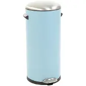 EKO - Belle Deluxe Treteimer 30 Liter - Steel Plastic - Hell Blau, sandcoated