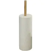 Wenko WC-Garnitur »Vico«, Polyresin/Bambus, beige