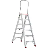 Altrex Sierra beidseitig begehbare Stufenstehleiter SDO 6 Stufen mit Bügel