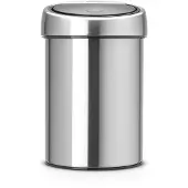 Brabantia TOUCH BIN, 3 l, Rund, Stahl, Stahl, Belgien, 18 cm