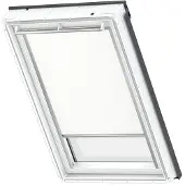 Velux Original Verdunkelungsrollo für dachfenster P08, PK38, Weiß, Grauer Führungsschiene
