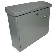 Burg wachter Briefkasten Journal, Stahlblech, Einwurf DIN C4, abschließbar, Silber
