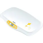 Beurer BY 80 – Weiße digitale Babywaage mit LCD-Display, max. 20 kg