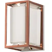 Konstsmide LED Wandleuchte Vale in Weiß und Kupfer 2x 5W 1000lm IP44