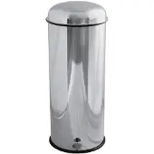 Graepel High Tech Tretabfalleimer Bullet aus Edelstahl 1.4016 gebürstet, Größe :mit Bremse. b 33 x h 79 - Liter 40