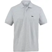 Lacoste Herren Logo-Polo-Shirt, Grau L