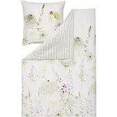 Estella Wendebettwäsche Meadow" grün 1x 155x220 cm + 1x 80x80 cm"