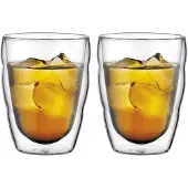 Bodum Glas Pilatus Small Transparent 250 ml (Set von 2 Stück)