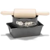Patisse Profi-Kinder-Backset 3-teilig antrazitgrau