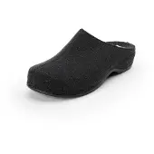 Berkemann Florina Clogs Wärmend und atmungsaktiv, Bequemes Fußbett für hohen Komfort, Zeitloses Design schwarz 39 1/2 EU
