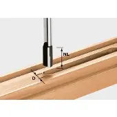 Festool Nutfräser HW D10 / 25 mit Bohrschneider