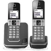 Panasonic KX-TGD312, DECT-Telefon, Kabelloses Mobilteil, Freisprecheinrichtung, 120 Eintragungen, Anrufer-Identifikation, Grau