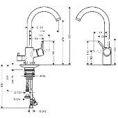 Hansgrohe Talis S² Variarc Einhebel-Küchenmischer 270, Geräteabsperrventil, 1-jet, chrom, 14875000
