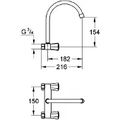 GROHE 31186001, Waschbecken