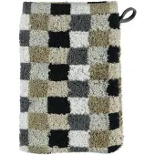 Cawö Waschlappen Cube Karo Beige (6er Set)