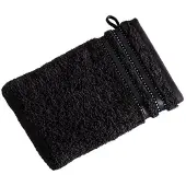 Vossen Waschlappen Cult de Luxe Schwarz (6er Set)