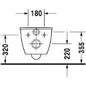 Duravit Wand-WC DARLING NEW RIMLESS ti 370x540mm HG we