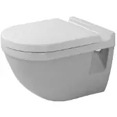 Duravit Wand-WC STARCK 3 flach, 360x540mm HygieneGlaze weiß HygieneGlaze weiß
