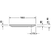 Duravit 720103000000001 Duschwanne D-Code 1000x1000x85mm