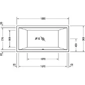 Duravit 760052000AS0000 Whirlwanne Starck 1800x900mm