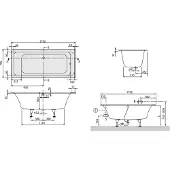 Villeroy & Boch Architectura Solo Badewanne 180 x 80 cm