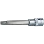 Ks Tools Werkzeuge-Maschinen GmbH 1/2" CHROMEplus Bit-Stecknuss Innensechskant, lang, 8mm, auf Hänger