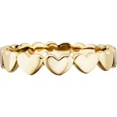 Cai Ring 925/- Sterling Silber ohne Stein glänzend Gelb