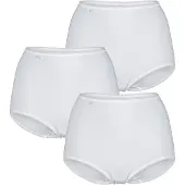 Sloggi Maxislip "24/7 Cotton" höher geschnittene Passform, elastisch, Spitze, blickdicht, weich