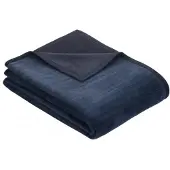 Ibena Plaid Fano Blau-50 x 200 cm