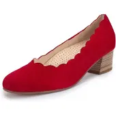 Gabor Damen Pumps aus schwarzem Leder mit Leopardenmuster 37