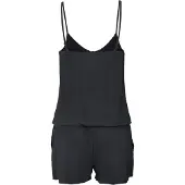LASCANA Overall schwarz Gr. 34 für Damen. Mit V-Ausschnitt. Figurumspielend