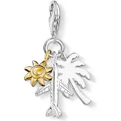 Thomas Sabo Charm-Anhänger Palme, Sonne, Flugzeug