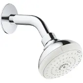 GROHE Tempesta 100 Kopfbrause, 3 Düsen, Chrom, Kugelgelenk