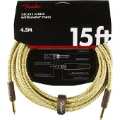 Fender Deluxe Instrumentenkabel 15 Fuß (45 m) gerade Tweed