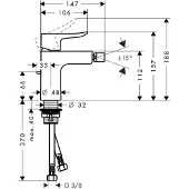 Hansgrohe Metris Bidetmischer Chrom
