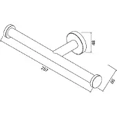 Geesa Toilettenpapierhalter Nemox Chrom Doppelt