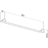 Dornbracht Tara Badetuchhalter, 83080892